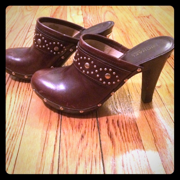 Unique Studded Leather Michael Kors Mules!