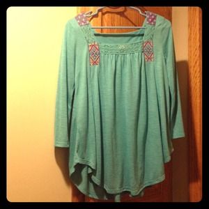 MUDD Juniors 3/4 Sleeve Blouse