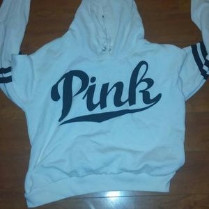 Creme and Black Pink sweatshirt