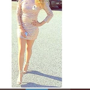 Peach dress S