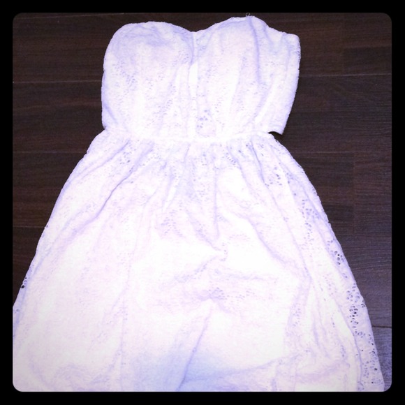 Open back white dress