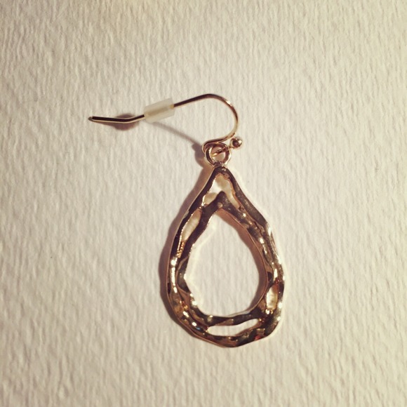 NEW Golden Fish Hook Earrings - Picture 2 of 2