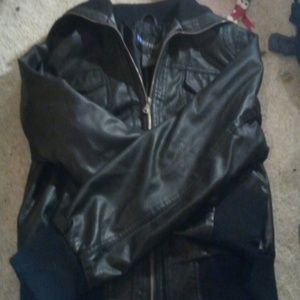 Faux leather jacket