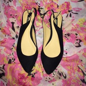 Black Slingback Flats💗