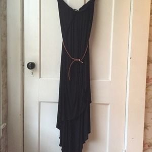 Black Hi-Low Maxi Dress