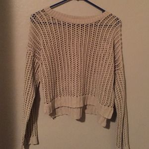 Tan cropped sweater