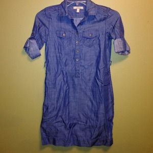 Chambray dress w belt