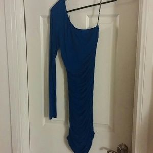 One Sleeve Stretchy Dress