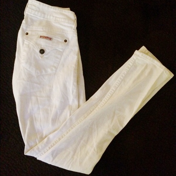 Hudson jeans white skinny jeans