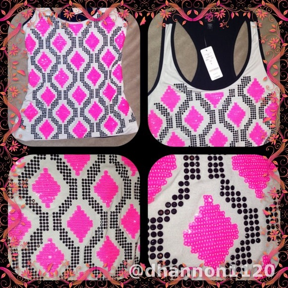 🆕 2B Bebe Tank w/Lots of Bling! Hot! NWT! Large - Picture 2 of 4