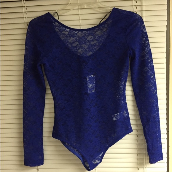 NWT FOREVER 21 ROYAL BLUE LACE ONSIE