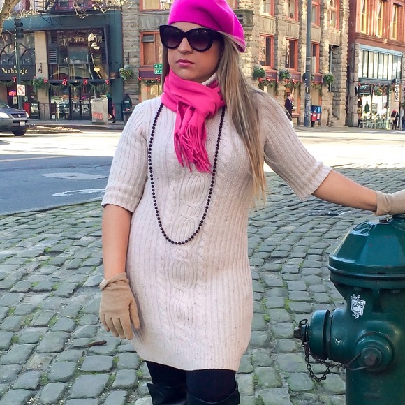 Old Navy Cable-Knit Turtleneck Sweater Dress