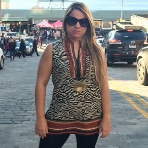 Charter Club Animal Print Top