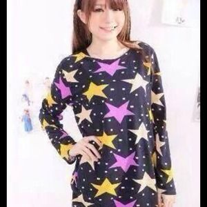 PULL OVER COLORFULL STARS