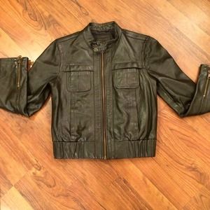 Gap Leather Moto Jacket