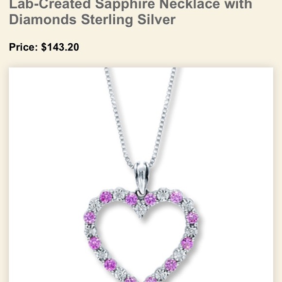 *TRADED with @bootschai Sapphire diamond necklace - Picture 2 of 2