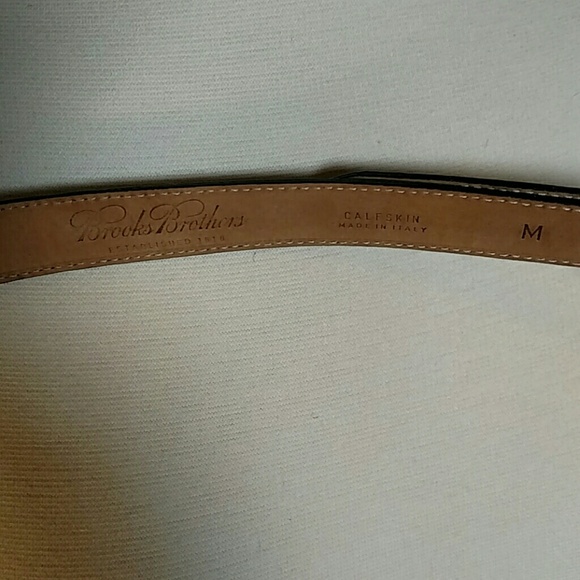 Brooks Brothers Reptile Print Leather Belt