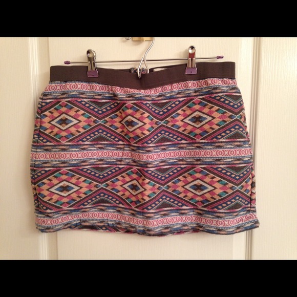 American eagle Aztec embroidered skirt