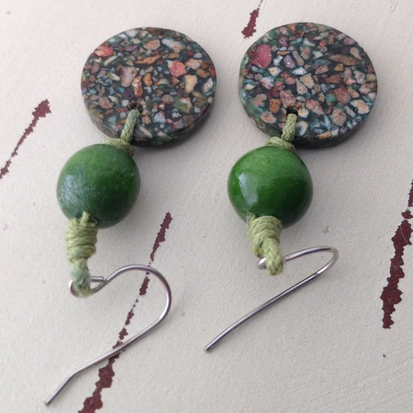 🚫SOLD BUNDLE🚫 🐚Weekend Sale🐚 Island earrings - Picture 2 of 4
