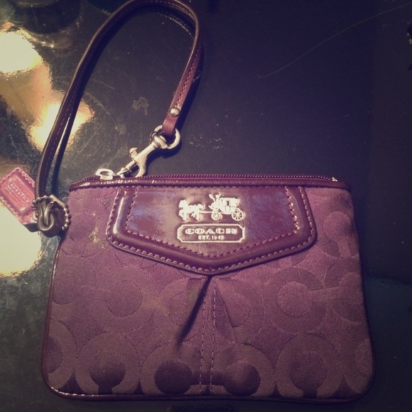 Purple Coach Clutch