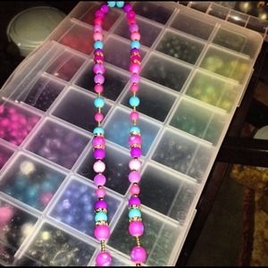 Handcrafted cotton candy Badge  lanyard