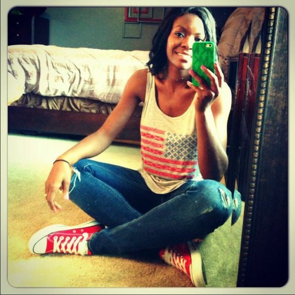 Aztec american flag tank