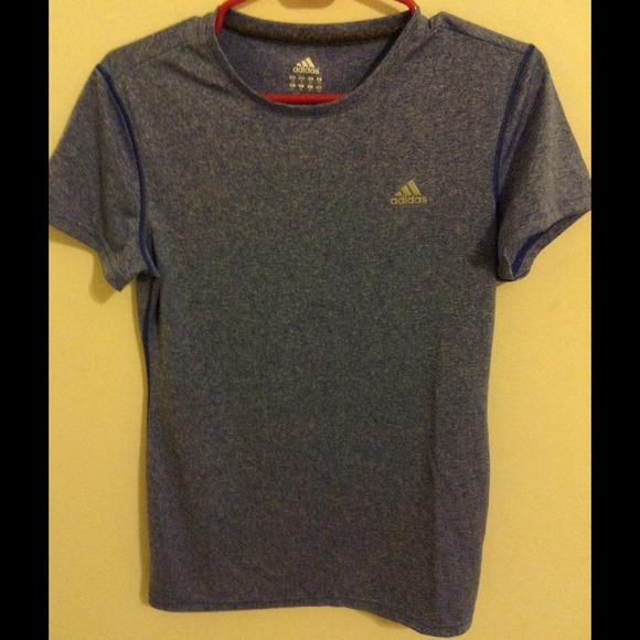 Blue workout shirt