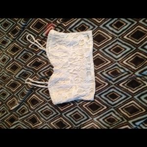 guess crop top white!