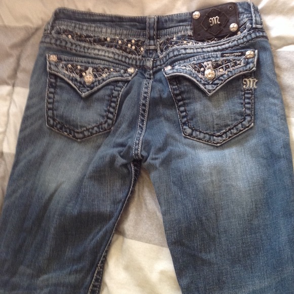 Miss Me jeans, JE5414BL, inseam 33. Bootcut.