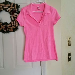 No Boundaries Pink Polo