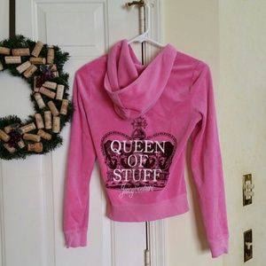 Hot Pink Juicy Couture Zip Up Hoodie