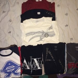 LOT OF APPROX 30 SIZE SMALL ARMANI EXCHANGE SHIRTS