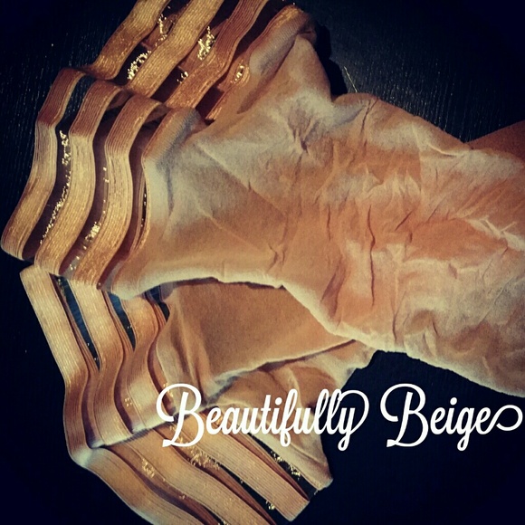 Ribbed top beige thigh high tights