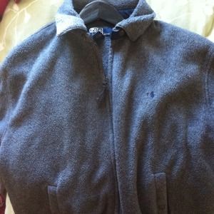 Men's fleece polo jacket