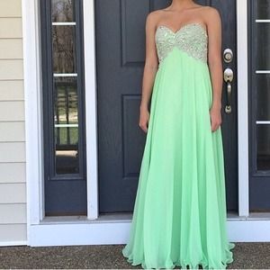 Prom Dress Mint Green
