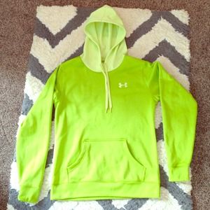 Lime green two-toned Under Armour hoodie 💚