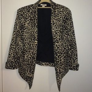 Leopard blazer