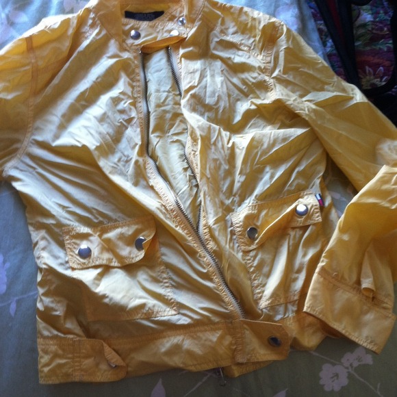 Yellow windbreaker