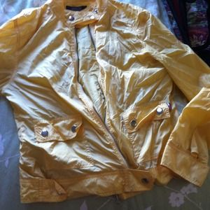 Yellow windbreaker