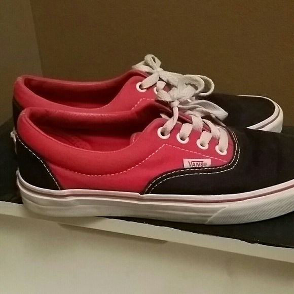 Vans Shoes - Red & black vans
