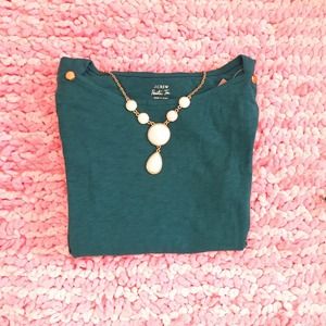 J.CREW painter tee, jade green
