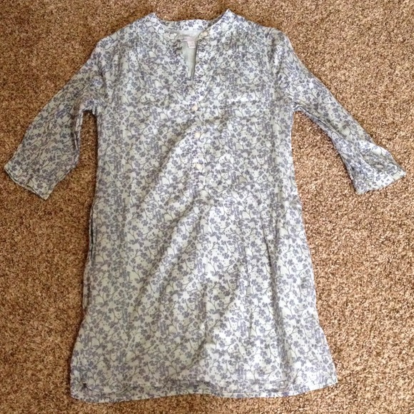 Old Navy floral shirt dress