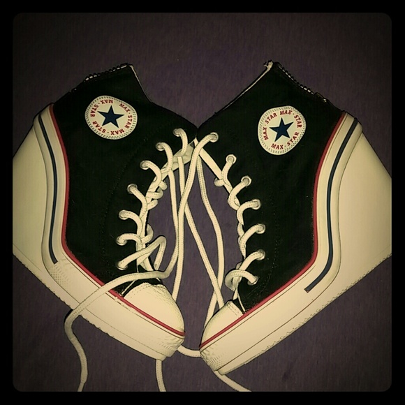 max star Shoes - Tennis shoe platform wedges