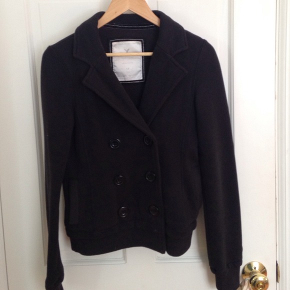 Black pea coat