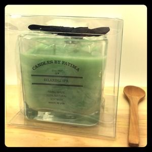 Soy Candle. Relaxing Spa. Eucaliptus and Mint.