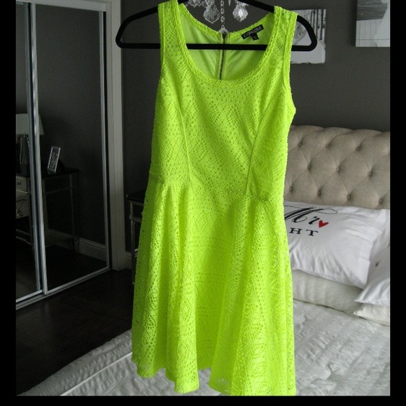Express neon dress