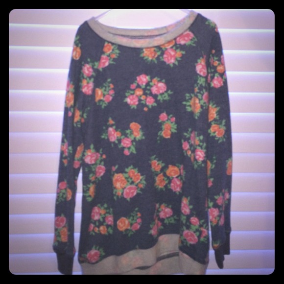 Floral sweater