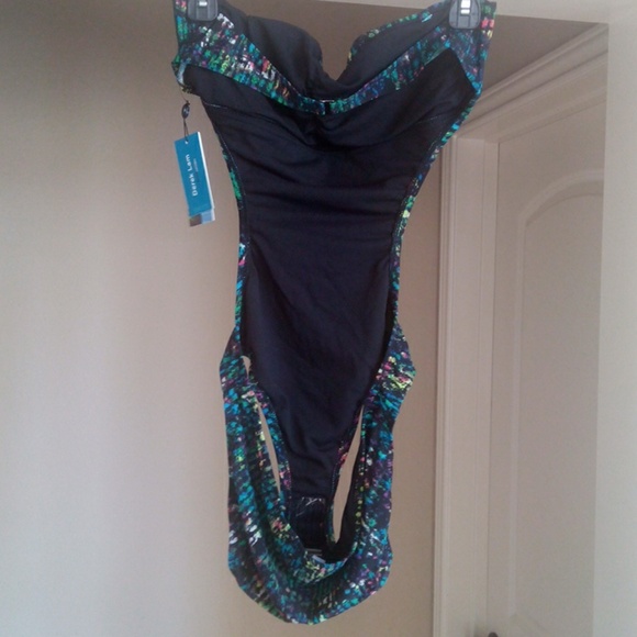 Sale---Floral swimsuit- S - Picture 3 of 3