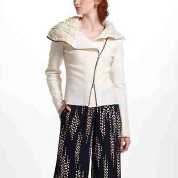 Anthropologie zip up Moto sweater - Picture 4 of 4