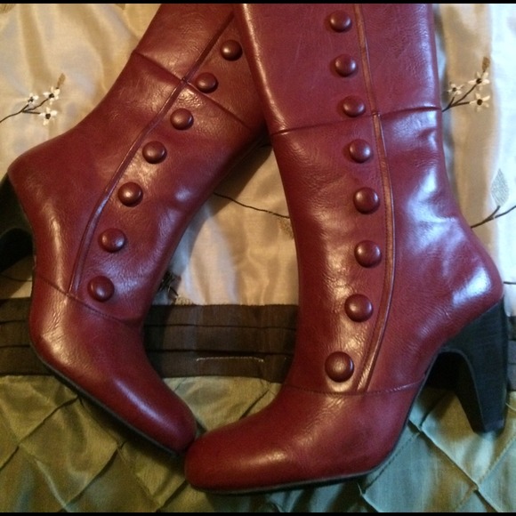 Knee High red boots